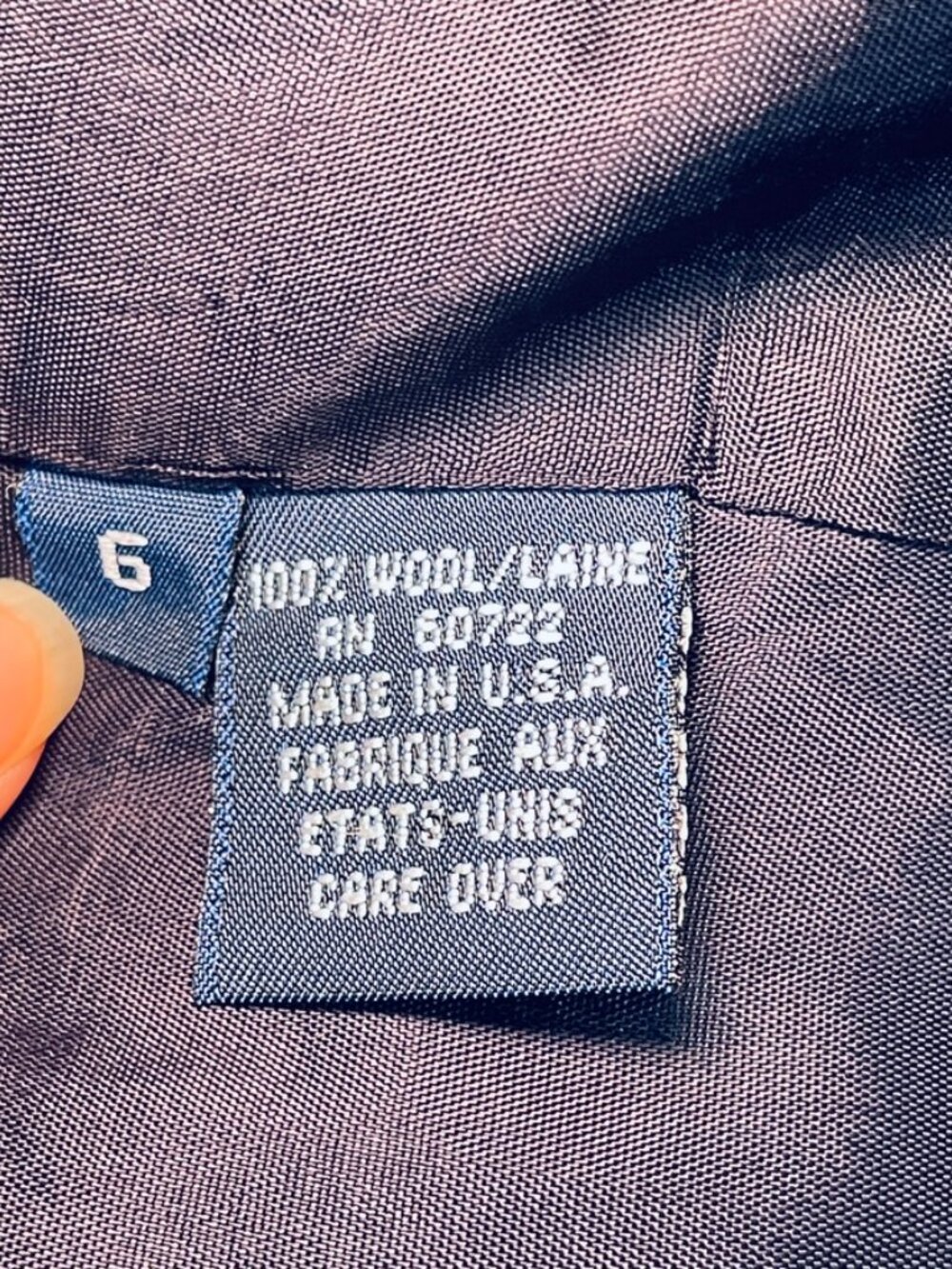 BURBERRY Vintage 100% wool tailored blazer, Made in USA - Picture 5 of 8